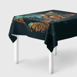 Скатерть 3D Крутой кот хакер