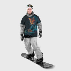 Накидка на куртку 3D Кот хакер в спортивном костюме - фото 2