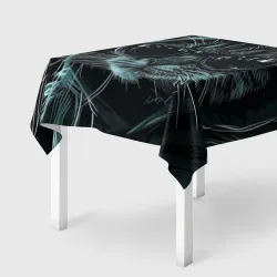 Скатерть 3D Кот хакер в черных очках