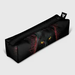 Пенал школьный 3D Черный кот  хакер