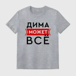 Мужская футболка хлопок Дима может