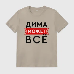 Мужская футболка хлопок Дима может