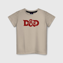 Детская футболка хлопок Днд дракон лого