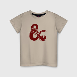 Детская футболка хлопок Подземелья и драконы лого