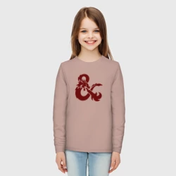 Детский лонгслив хлопок Подземелья и драконы лого - фото 2