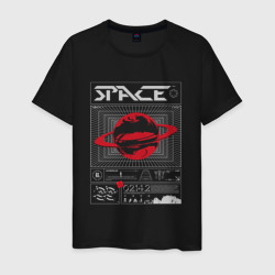 Space streetwear – Мужская футболка хлопок с принтом купить со скидкой в -20%