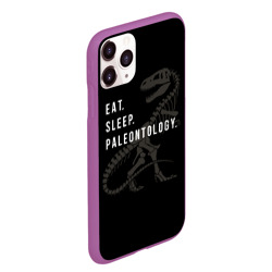 Чехол для iPhone 11 Pro Max матовый Eat sleep paleontology  - фото 2