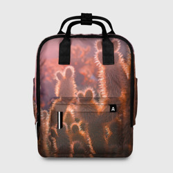 Женский рюкзак 3D Пустынные кактусы