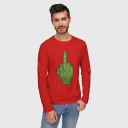 Мужской лонгслив хлопок Cactus fuck - фото 3