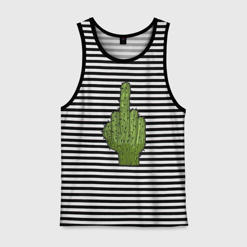 Мужская майка хлопок Cactus fuck