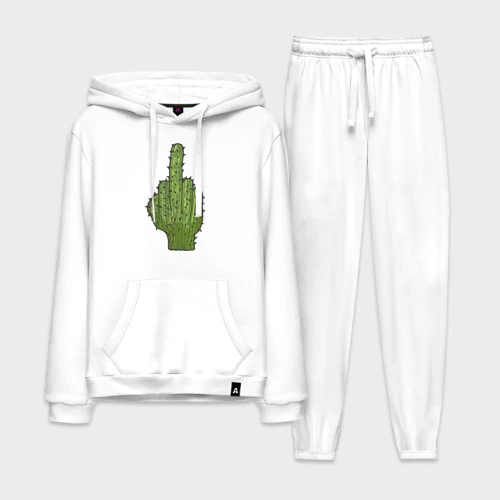 Мужской костюм хлопок с толстовкой Cactus fuck
