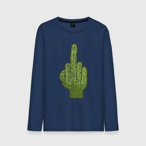 Мужской лонгслив хлопок Cactus fuck