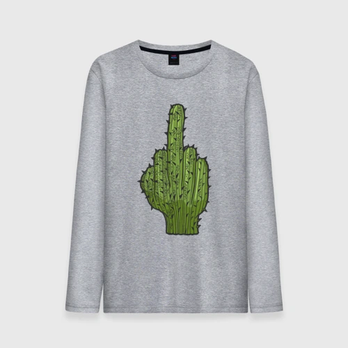 Мужской лонгслив хлопок Cactus fuck