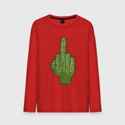 Мужской лонгслив хлопок Cactus fuck