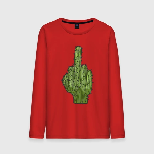 Мужской лонгслив хлопок Cactus fuck
