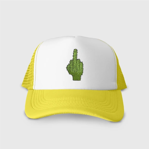 Кепка тракер с сеткой Cactus fuck
