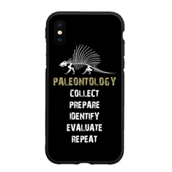 Чехол для iPhone XS Max матовый Paleontology dimetrodon