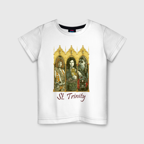 Детская футболка хлопок St trinity, цвет белый
