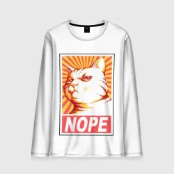 Мужской лонгслив 3D Nope - cat