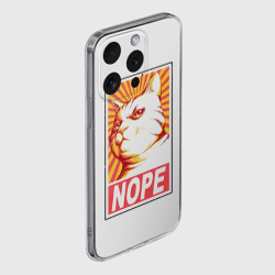 Чехол для iPhone 15 Pro Max силиконовый с защитой камеры Nope - cat - фото 2