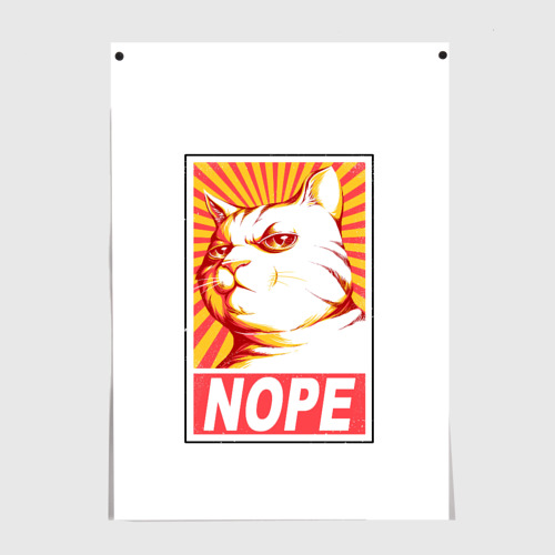 Постер Nope - cat