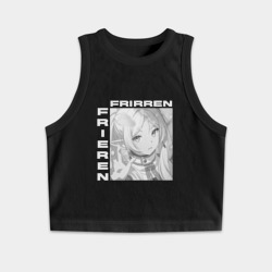 Женская укороченная майка-топ хлопок Friren bw