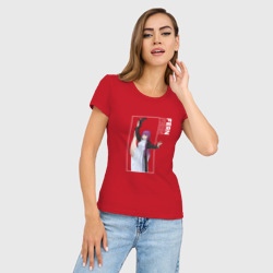 Женская футболка хлопок Slim Акробатка Ферн  - фото 2