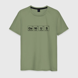 Мужская футболка хлопок Гений - формула