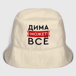 Мужская панама хлопок Дима может все на свете