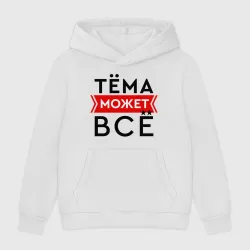 Мужская толстовка без начеса хлопок Тема может все на свете