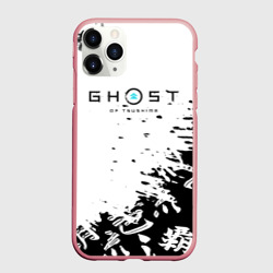 Чехол для iPhone 11 Pro Max матовый Ghost of Tsushima текстура samurai