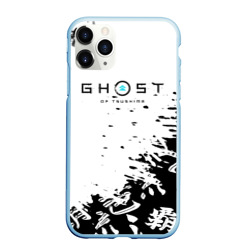 Чехол для iPhone 11 Pro Max матовый Ghost of Tsushima текстура samurai