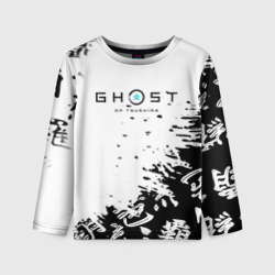 Детский лонгслив 3D Ghost of Tsushima текстура samurai