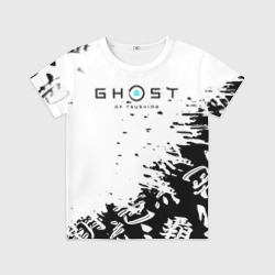 Детская футболка 3D Ghost of Tsushima текстура samurai