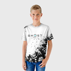 Детская футболка 3D Ghost of Tsushima текстура samurai - фото 2