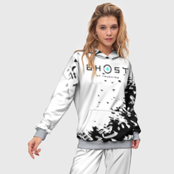 Женский костюм с толстовкой 3D Ghost of Tsushima текстура samurai - фото 2