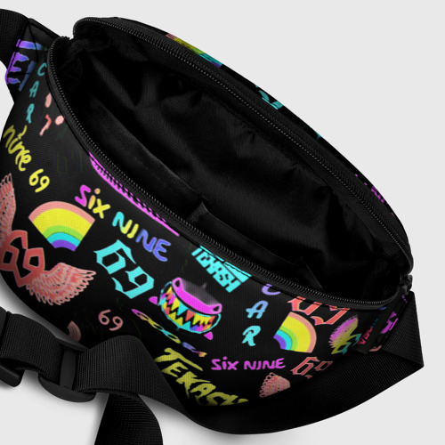 Поясная сумка 3D 6ix9ine logo rap bend - фото 7