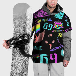 Накидка на куртку 3D 6ix9ine logo rap bend