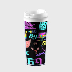 Термокружка-непроливайка 6ix9ine logo rap bend