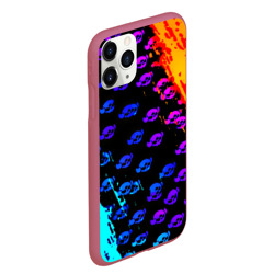 Чехол для iPhone 11 Pro Max матовый Brawl stars neon logo kids - фото 2