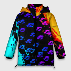 Женская зимняя куртка Oversize Brawl stars neon logo kids