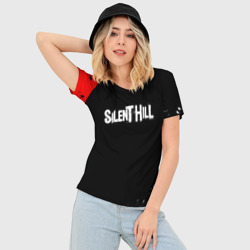 Женская футболка 3D Slim Silenthill краски - фото 2
