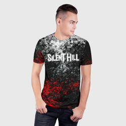 Мужская футболка 3D Slim Silenthill брызги красок - фото 2