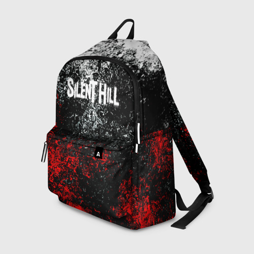 Рюкзак 3D с принтом Silenthill брызги красок, вид спереди #2