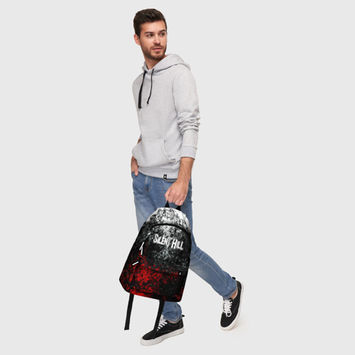Рюкзак 3D с принтом Silenthill брызги красок, фото #5