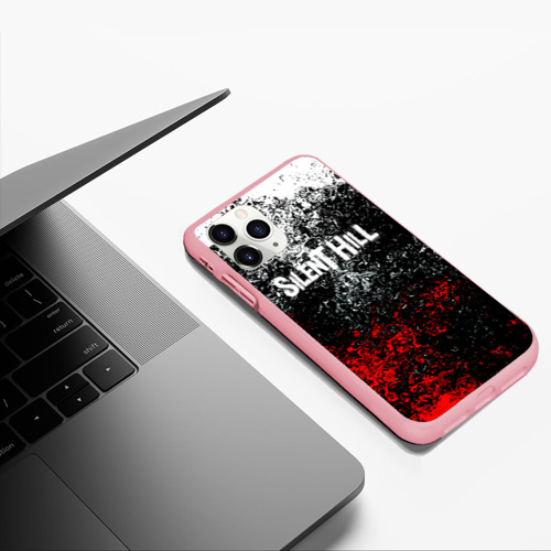Чехол для iPhone 11 Pro Max матовый Silenthill брызги красок, цвет баблгам - фото 5