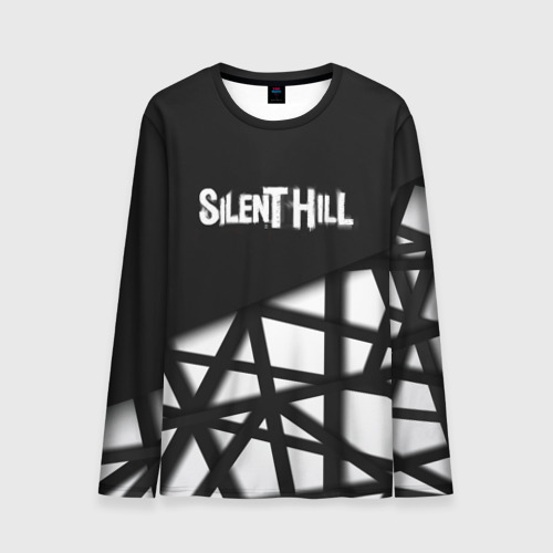 Мужской лонгслив 3D с принтом Silent Hill геометрия, вид спереди #2