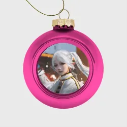 Ёлочный шар стеклянный/пластиковый Портрет Фрирен