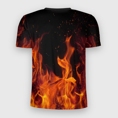 Мужская футболка 3D Slim Silent hill огонь, цвет 3D печать - фото 2