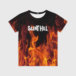 Детская футболка 3D Silent hill огонь
